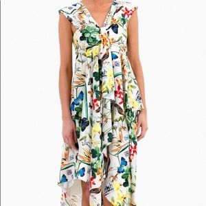 Nicole Miller Hi-Low ruffle dress